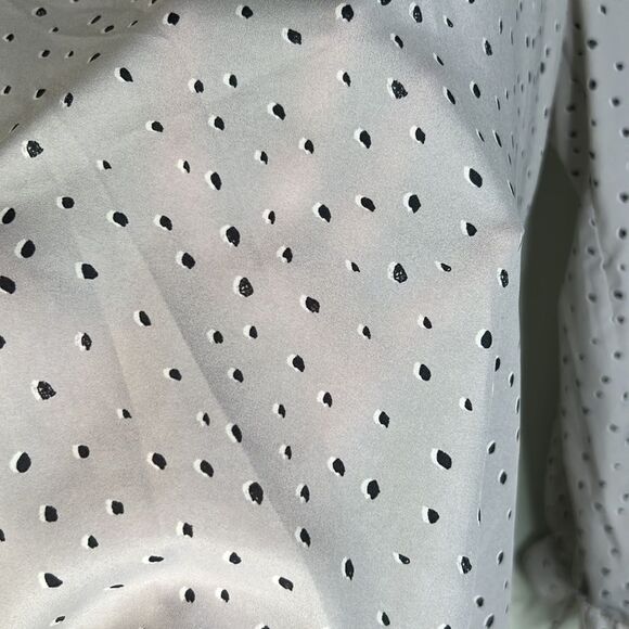 Banana Republic Julia Tie Business Peasant Blouse Size Small - Picture 11 of 13